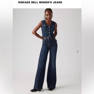 Levi Ribcage bell jeans Sonoma train